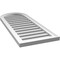 Ekena Millwork Round Top Surface Mount PVC Gable Vent: Functional, w/ 2"W x 1-1/2"P Brickmould Frame, 16"W x 40"H GVPRT16X4002SF - alternate 2